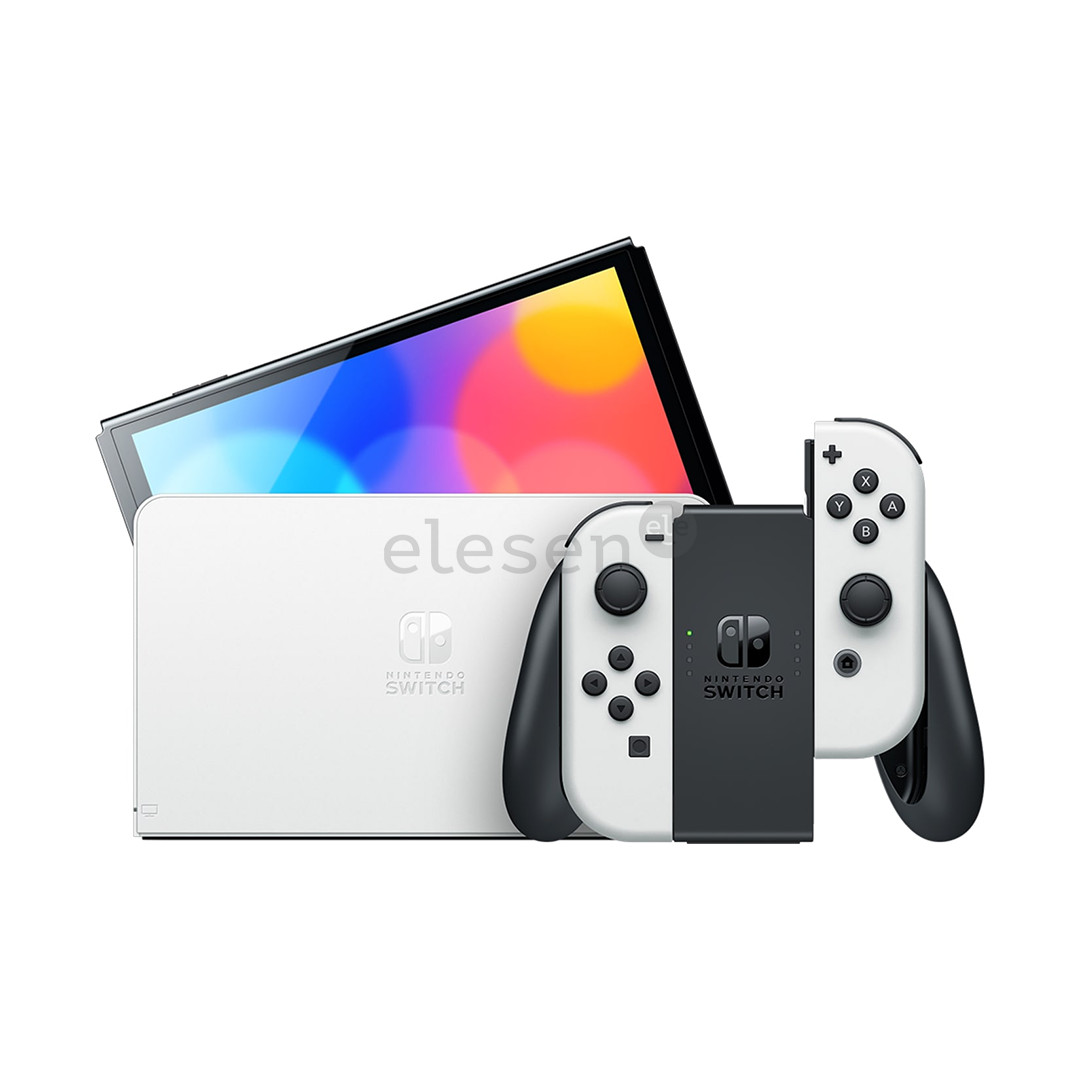 Nintendo Switch OLED + Mario Kart 8 Deluxe + NSO 12M, balta - Žaidimų konsolės komplektas Prekė - 045496454036