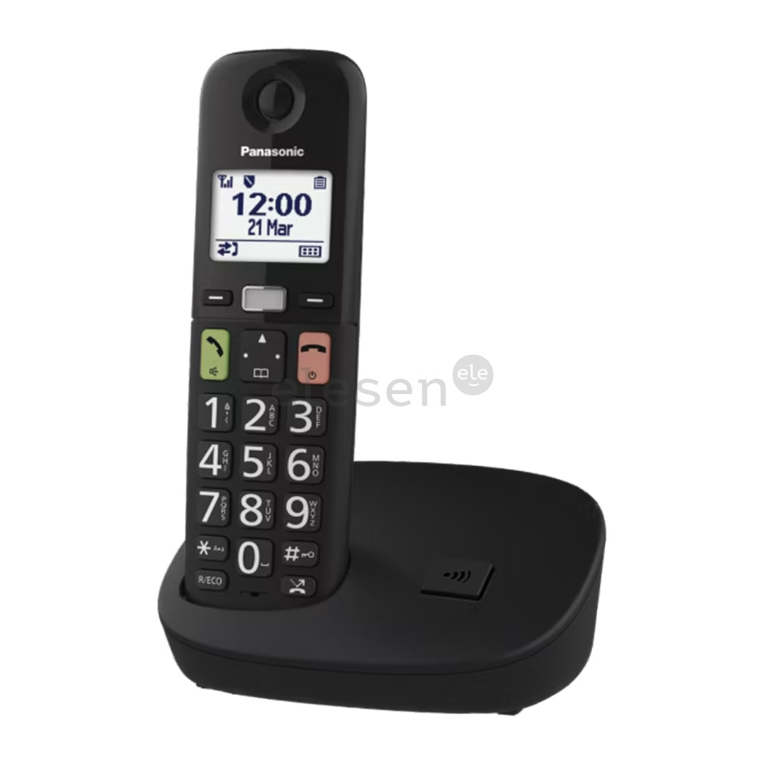 Panasonic TGU110, juodas - Belaidis telefonas
