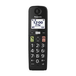 Panasonic TGU110, juodas - Belaidis telefonas