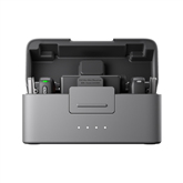 Dji Mic Mini, 2 TX + 1 RX + Įkrovimo dėklas, juodas - Belaidis mikrofonas