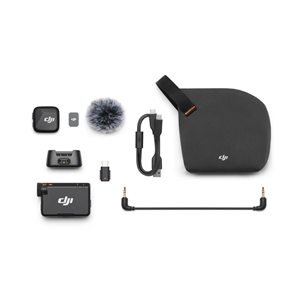 Dji Mic Mini, 1 TX + 1 RX, juodas - Belaidis mikrofonas