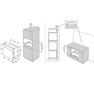 Hisense, 77 L, pirolizė, juoda - Įmontuojama orkaitė