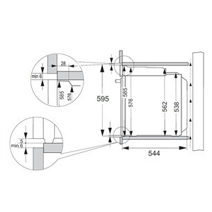 Hisense, 77 L, pirolizė, juoda - Įmontuojama orkaitė