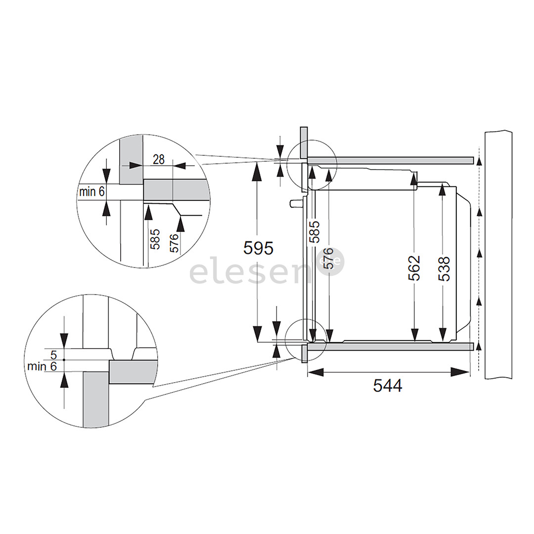 Hisense, 77 L, pirolizė, juoda - Įmontuojama orkaitė