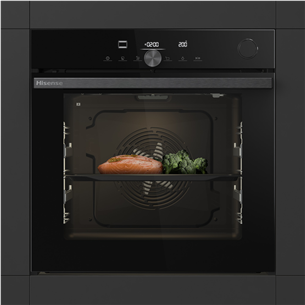 Hisense, 77 L, pirolizė, juoda - Orkaitė