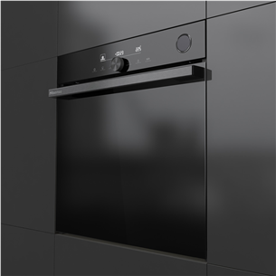 Hisense, 77 L, pirolizė, juoda - Orkaitė