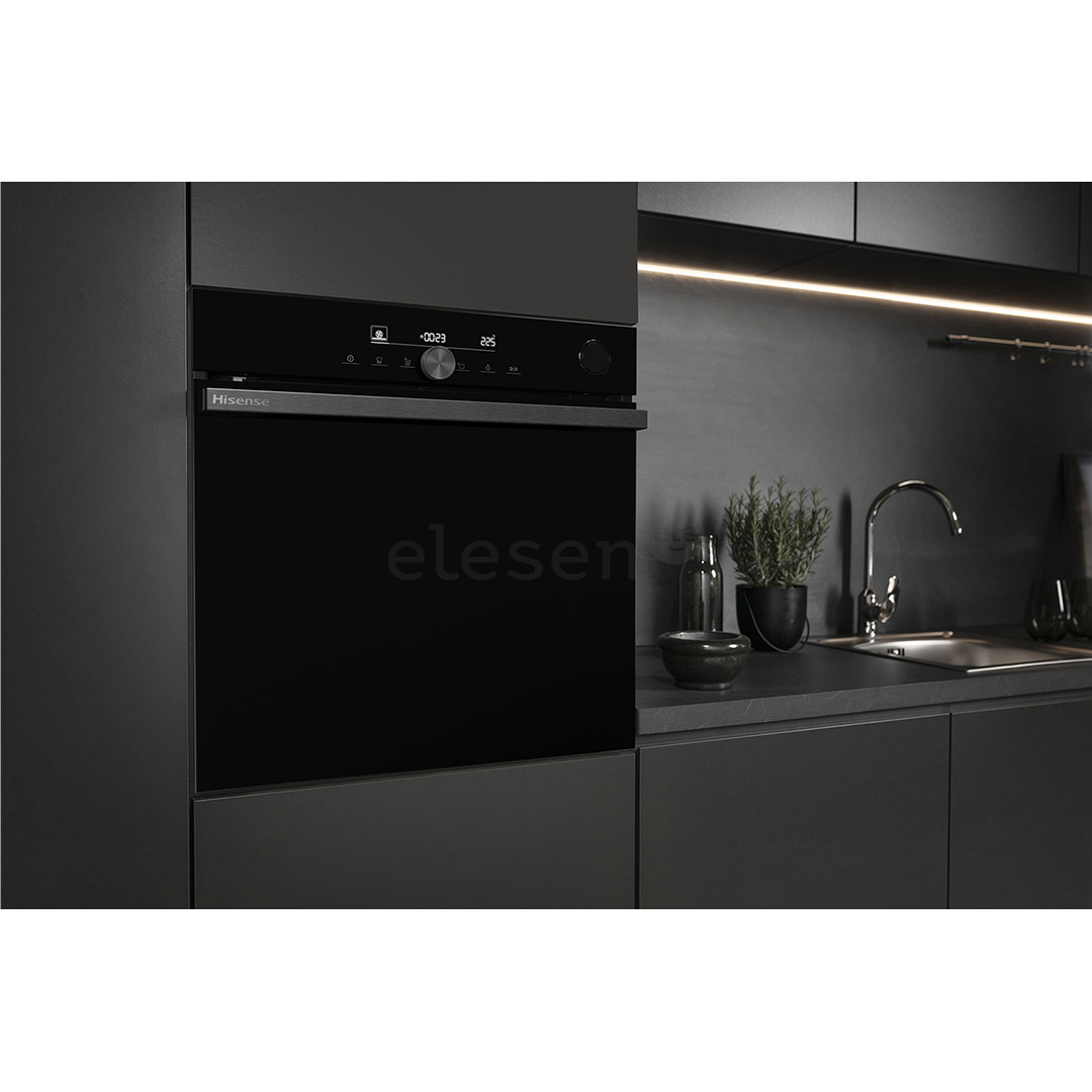 Hisense, 77 L, pirolizė, juoda - Įmontuojama orkaitė