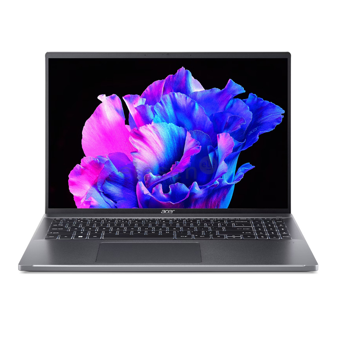 Acer Swift Go 16 OLED, 16", 3,2K, OLED, 120 Hz, Ultra 5, 32 GB, 512 GB, JAV, pilkas - Nešiojamasis kompiuteris