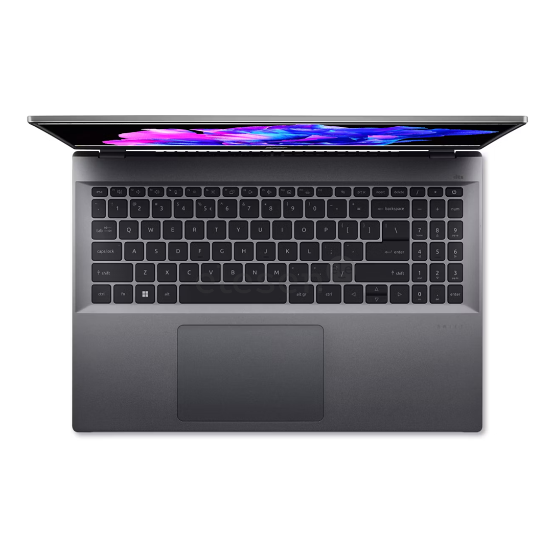 Acer Swift Go 16 OLED, 16'', 3.2K, OLED, 120 Hz, Ultra 7, 32 GB, 1 TB, US, steel gray - Notebook