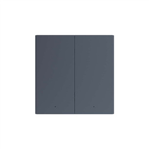 Aqara Wall Switch H1 EU Double Rocker, нейтраль, серый - Умный переключатель