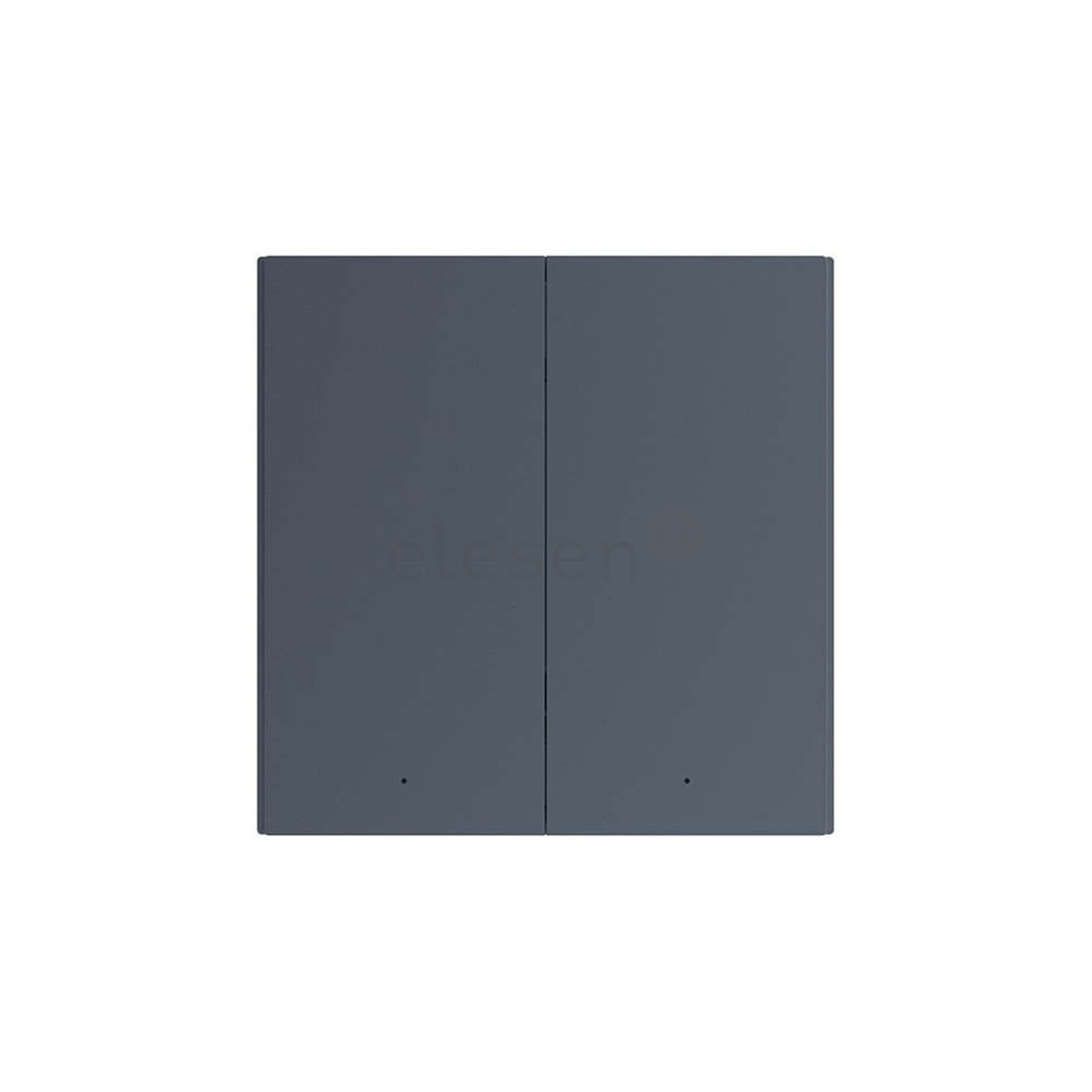 Aqara Wall Switch H1 EU Double Rocker, нейтраль, серый - Умный переключатель