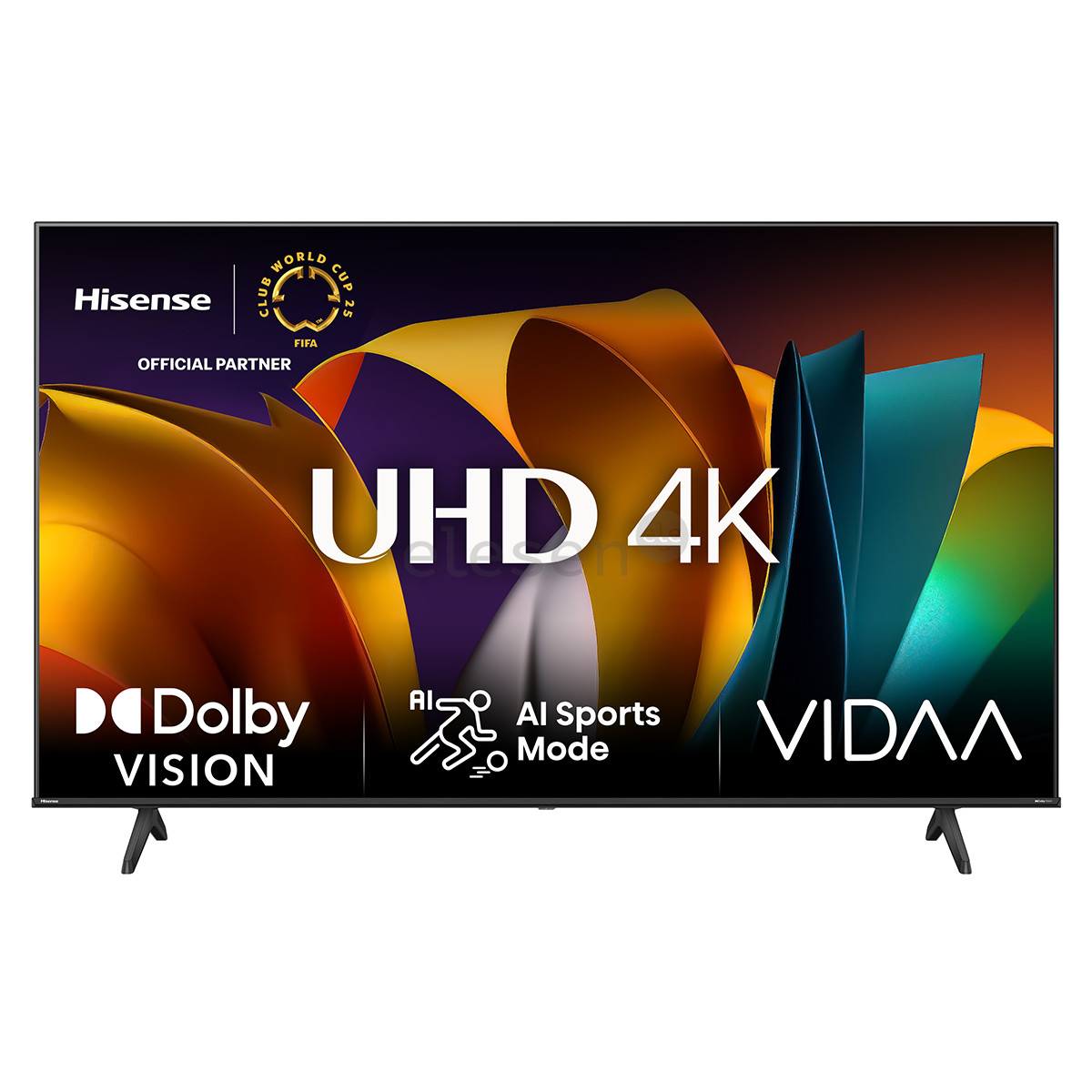 Televizorius Hisense A6N, 50'', 4K UHD, LED LCD, juodas