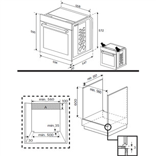 Beko, 72 L, pirolizė, juoda - Orkaitė