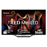 Hisense U7NQ, 55'', 4K UHD, Mini LED, black - TV