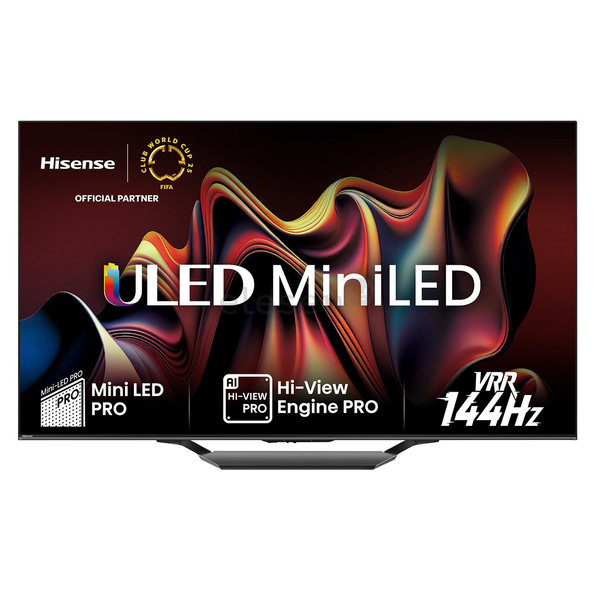 Televizorius Hisense U7NQ, 55'', 4K UHD, Mini LED, juodas Prekė - 55U7NQ
