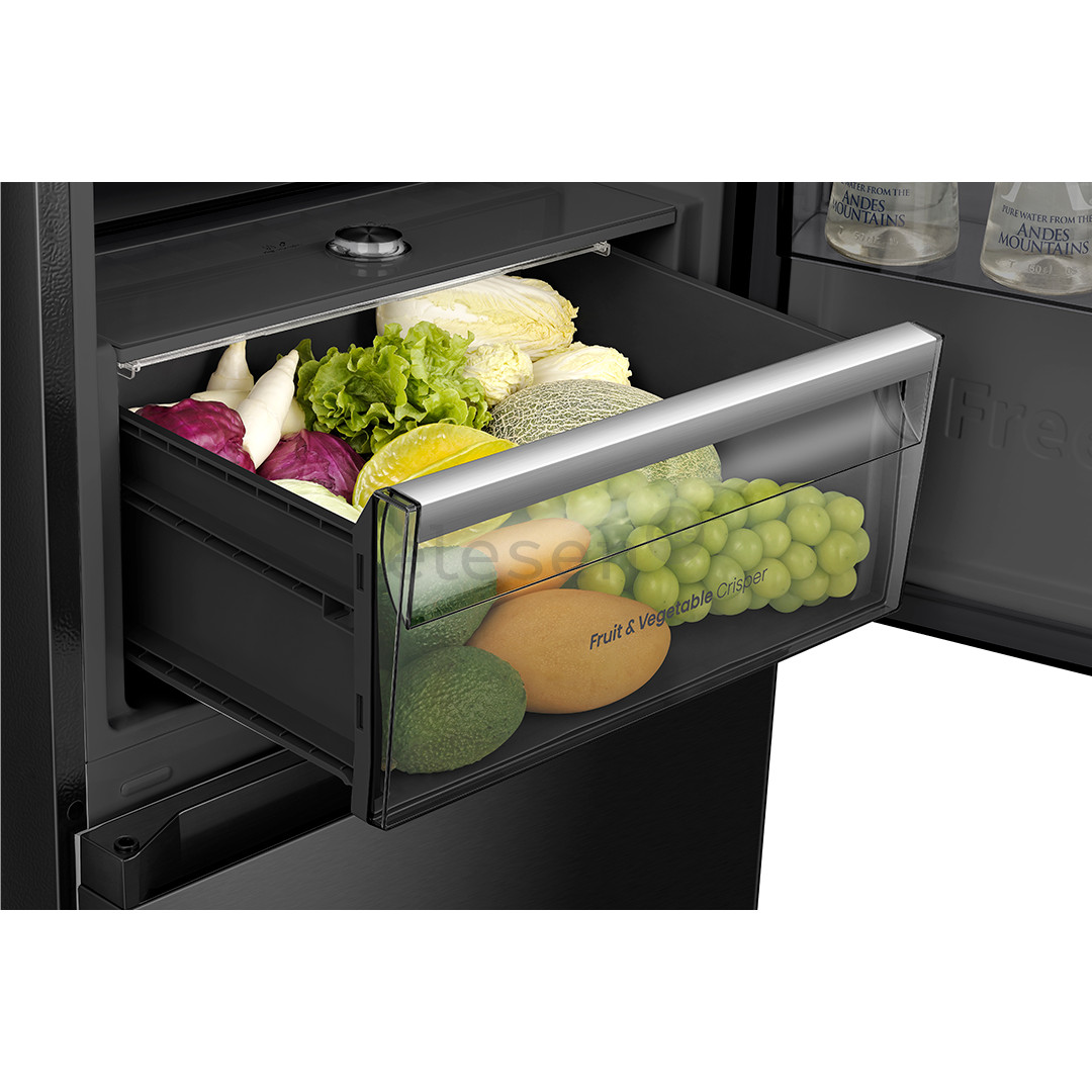 Hisense, NoFrost, 330 L, aukštis 186 cm, juodas - Šaldytuvas