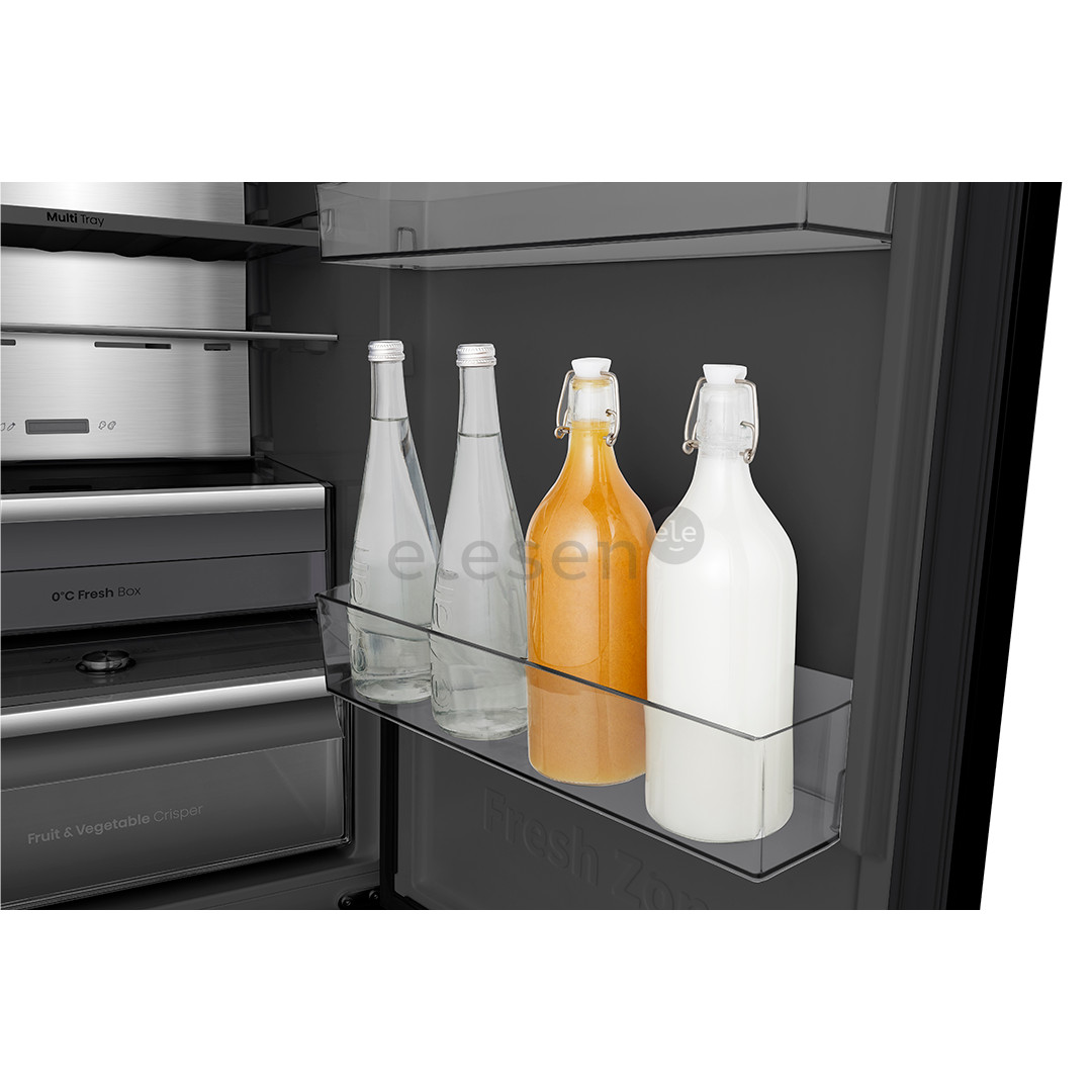 Hisense, NoFrost, 330 L, aukštis 186 cm, juodas - Šaldytuvas