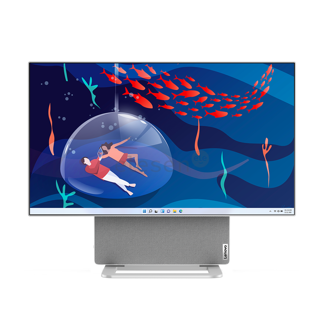Lenovo Yoga AIO 7, 27'', QHD, Ryzen 7, 16 GB, 1 TB, pilkas - Kompiuteris