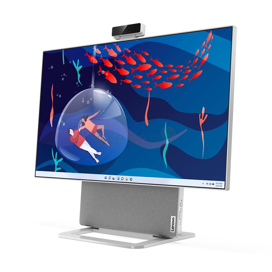 Lenovo Yoga AIO 7, 27'', QHD, Ryzen 7, 16 GB, 1 TB, pilkas - Kompiuteris