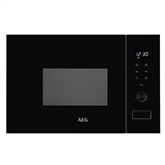 AEG 6000 Series, 20 L, 1270 W, black - Microwave oven with grill
