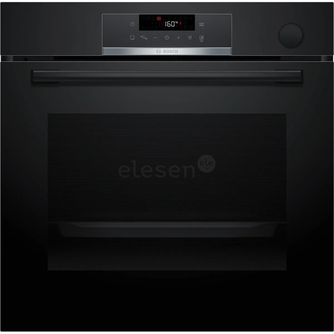 Bosch Series 4, garų funkcija, 71 L, juoda - Įmontuojama orkaitė