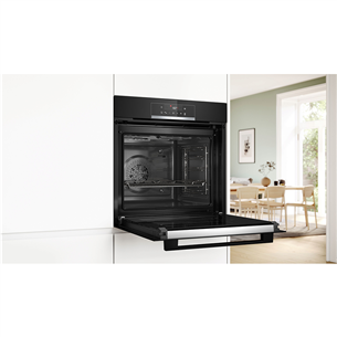 Bosch, 71 L, pirolitinis valymas, juoda - Įmontuojama orkaitė