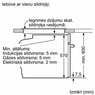 Bosch, 71 L, pirolitinis valymas, juoda - Įmontuojama orkaitė