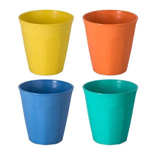 Koziol NORA M, 300 ml, 4 vnt., 4055271, mėlyna/žalia/oranžinė/geltona - Spalvotos stiklinės PR000126757