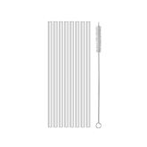 Koziol CHEERS STRAWS, 200 mm, 8 vnt, 4021535, skaidrūs - Šiaudeliai gėrimams su šepetėliu