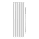Koziol CHEERS STRAWS, 270 mm, 8 vnt, 4009535, skaidrūs - Šiaudeliai gėrimams su šepetėliu