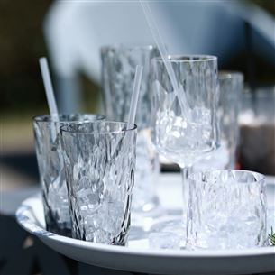 Koziol CHEERS STRAWS, 270 mm, 8 vnt, 4009535, skaidrūs - Šiaudeliai gėrimams su šepetėliu