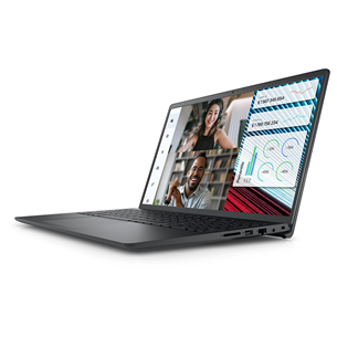 Dell Vostro 15 3530, 15,6'', WVA, 120 Hz, 8 GB, 256 GB, juodas - Nešiojamas kompiuteris