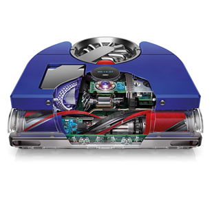 Dyson 360 Vis Nav, mėlynas/nikelio spalvos - Dulkių siurblys - robotas