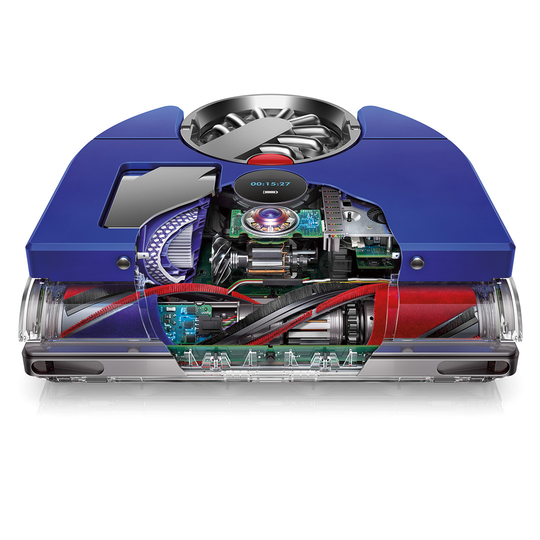 Dyson 360 Vis Nav, синий/никель - Робот-пылесос