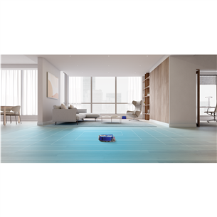 Dyson 360 Vis Nav, mėlynas/nikelio spalvos - Dulkių siurblys - robotas