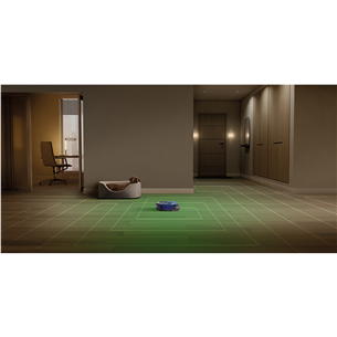 Dyson 360 Vis Nav, mėlynas/nikelio spalvos - Dulkių siurblys - robotas