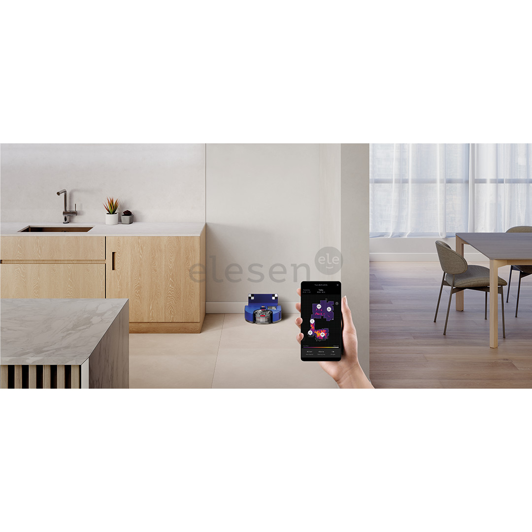 Dyson 360 Vis Nav, синий/никель - Робот-пылесос