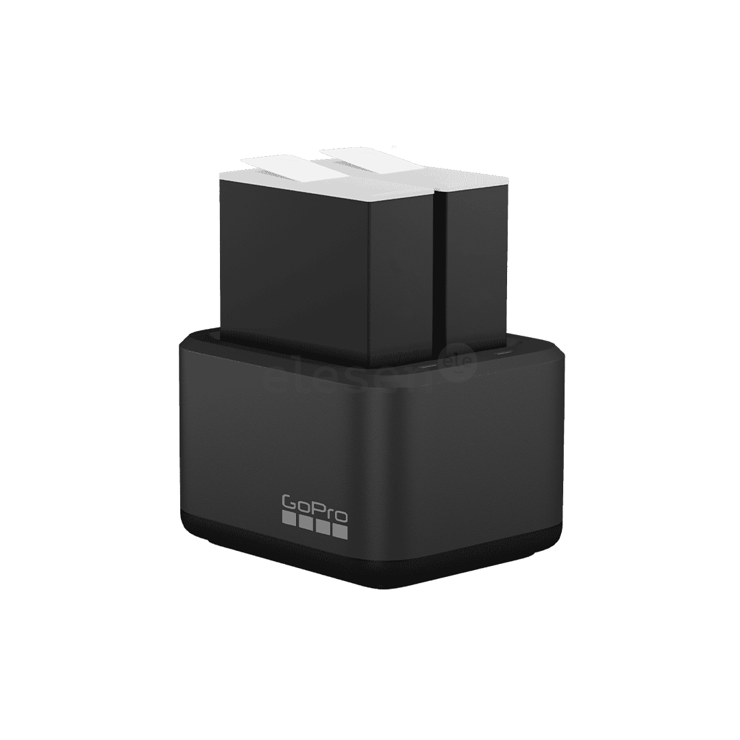 GoPro Dual Battery Charger + Battery, HERO9/10/11/12 Black - Charger and battery