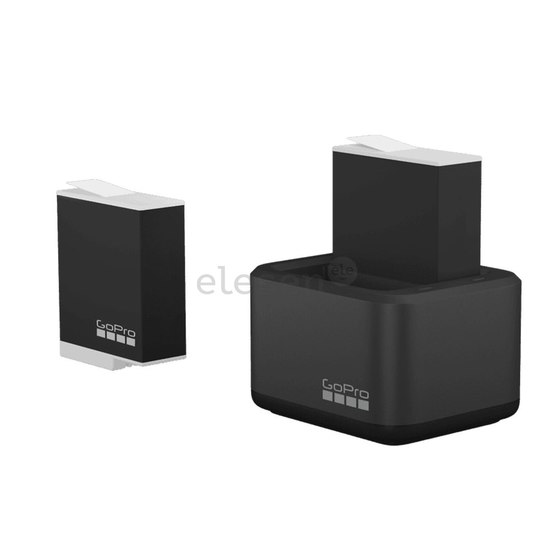 GoPro Dual Battery Charger + Battery, HERO9/10/11/12 Black - Charger and battery