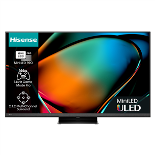Hisense U8KQ, 65'', 4K UHD, Mini-LED, black - TV Item - 65U8KQ 65U8KQ