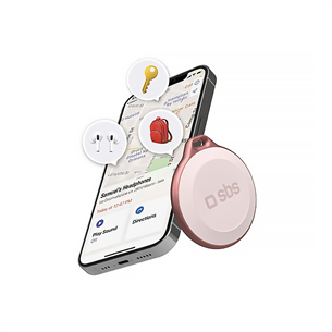 SBS Tracker, Apple Find My, IP65, rožinis - Išmanusis ieškiklis TEFINDBTAPP