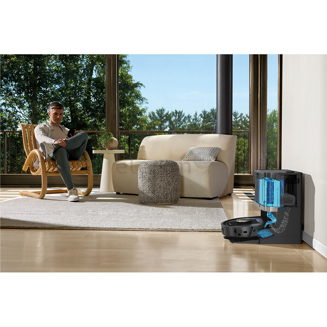 Shark PowerDetect NeverTouch Pro, Wet & Dry, juodas - Dulkių siurblys robotas