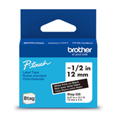 Brother Btag 335, 4m, white/black- Label tape