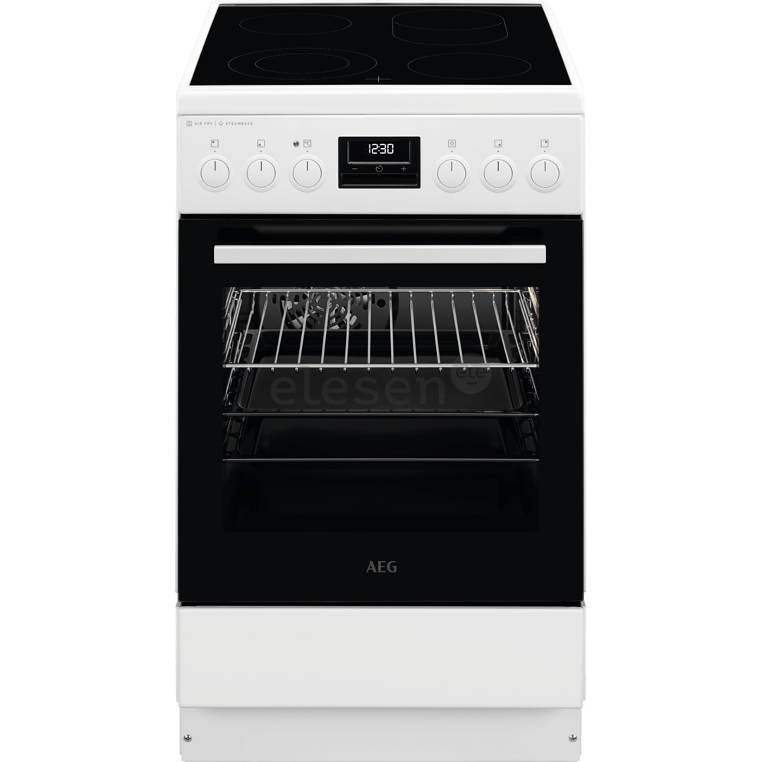 AEG 6000 SteamBake, 58 L, white - Ceramic cooker