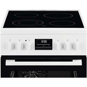 Electrolux 500 SurroundCook, 57 L, 50 cm, white - Ceramic cooker