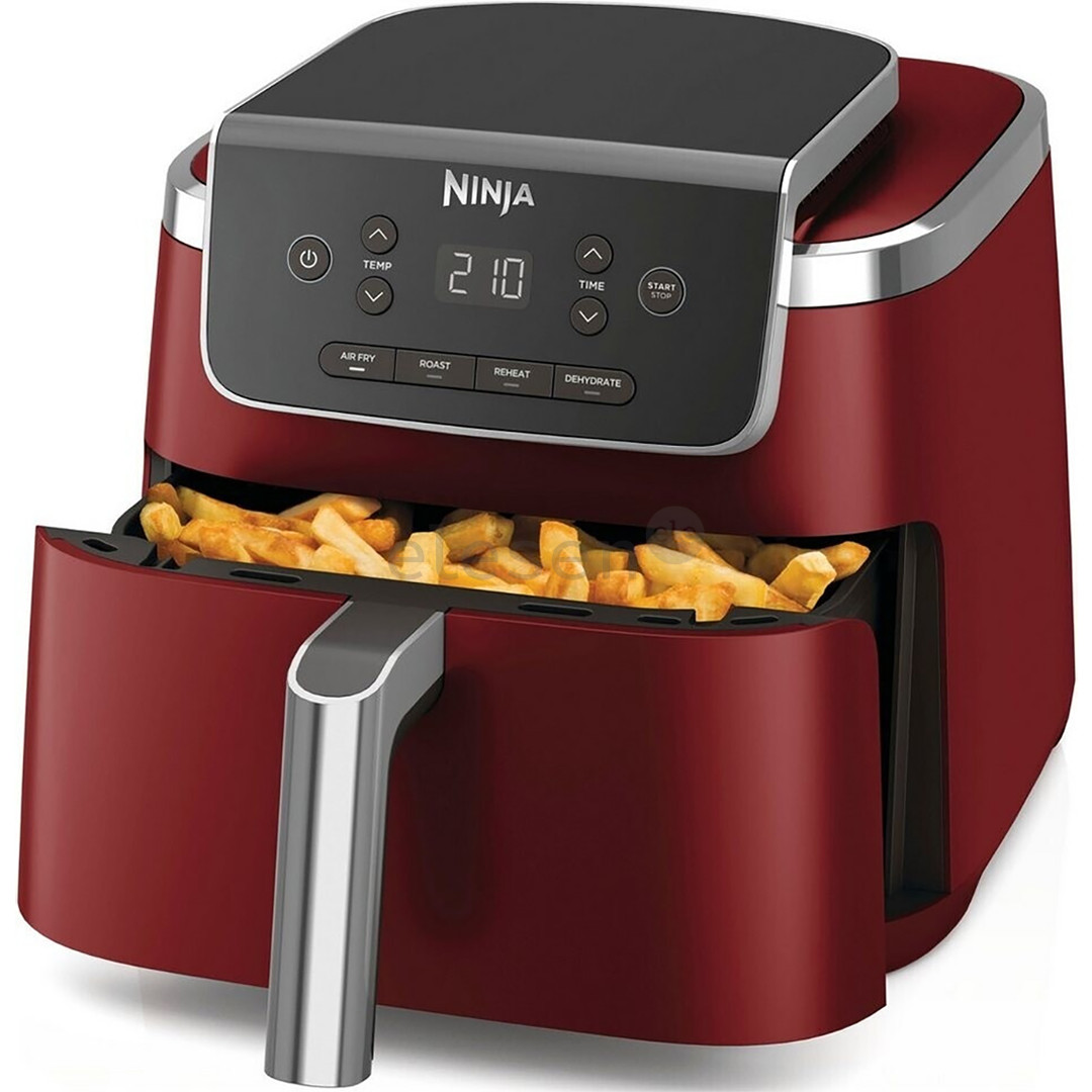 Ninja Air Fryer PRO 4.7 L, 1750 W, raudona - Karšto oro gruzdintuvė