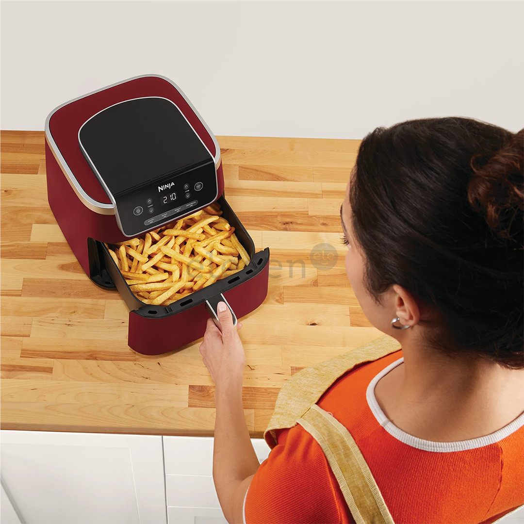 Ninja Air Fryer PRO 4.7 L, 1750 W, raudona - Karšto oro gruzdintuvė