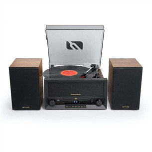 Muse MT-121, CD, USB, Bluetooth, turntable, black/brown - Music centre
