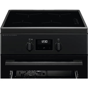 Electrolux 600 SteamBake, 58 L, juoda - Viryklė