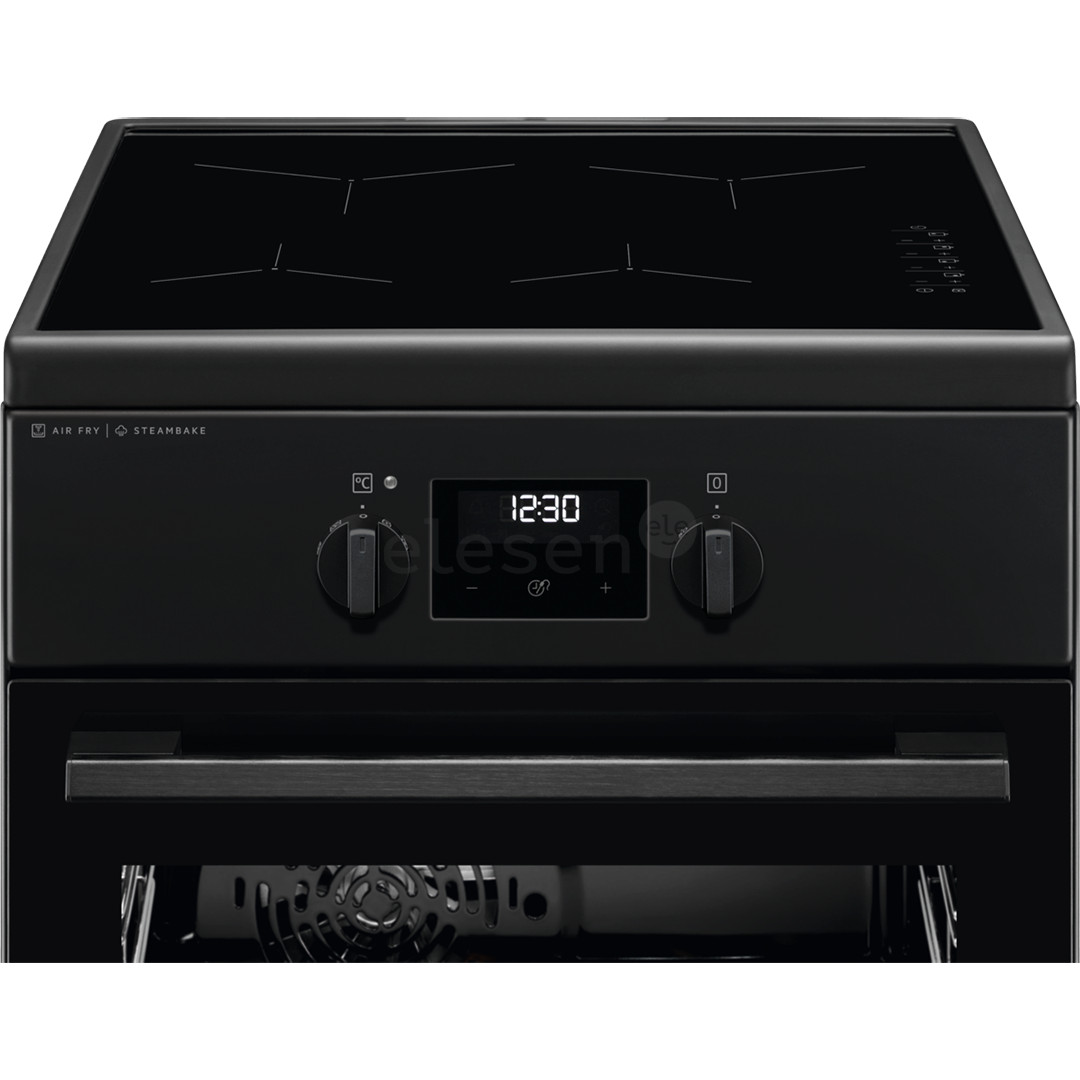 Electrolux 600 SteamBake, 58 L, juoda - Viryklė
